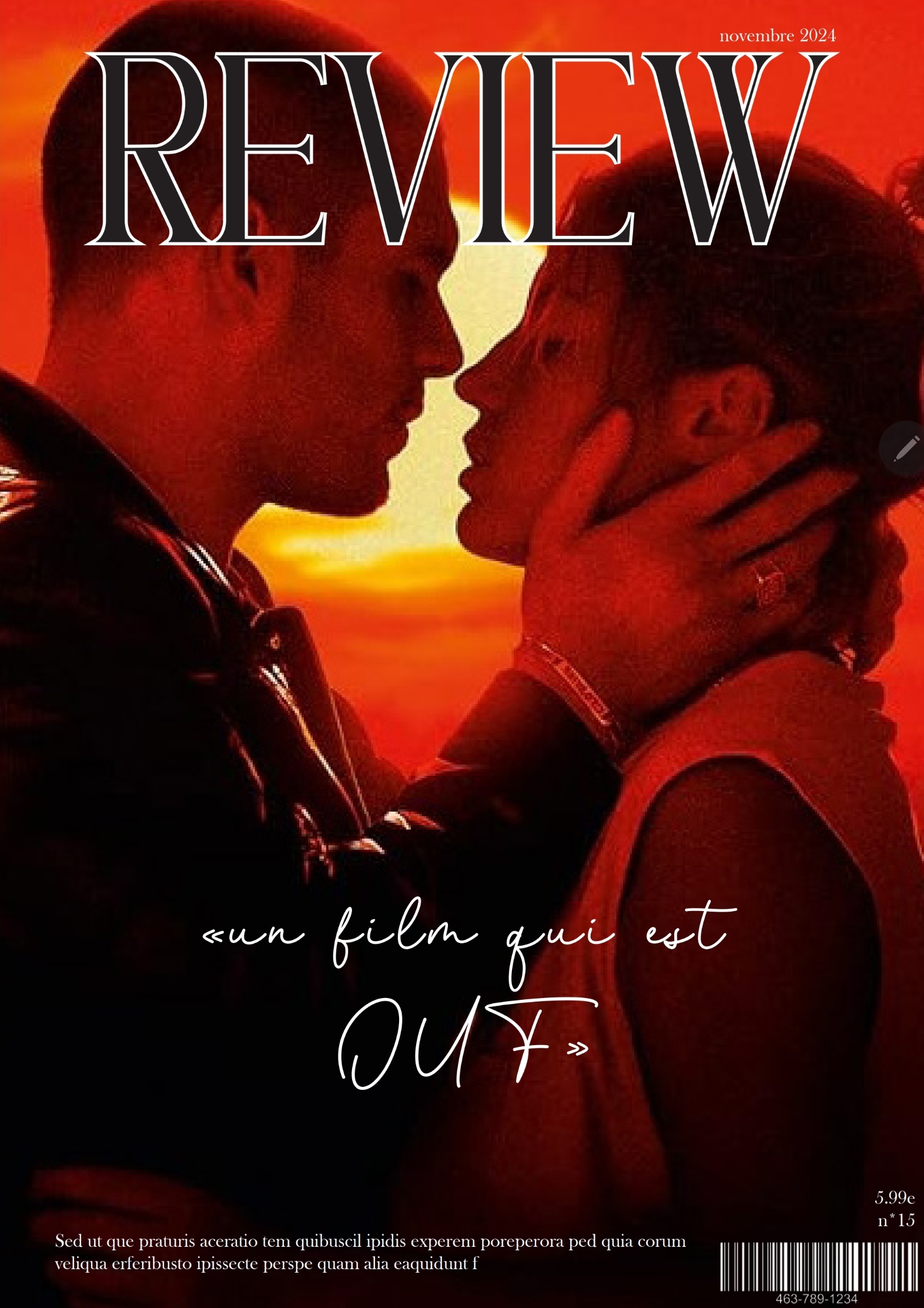 Réalisation d'un magazine fictif pour le cours de L3 design